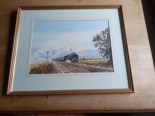 Watercolour steam train ted - steam,