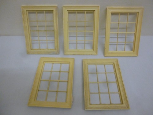 Plastic dolls house windows - 5,