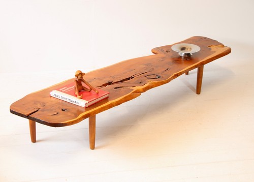 Large solid yew live edge - solid,