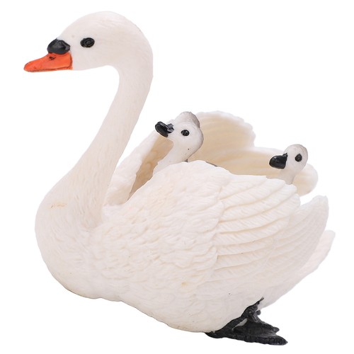 Realistic swan baby figure - realistic,