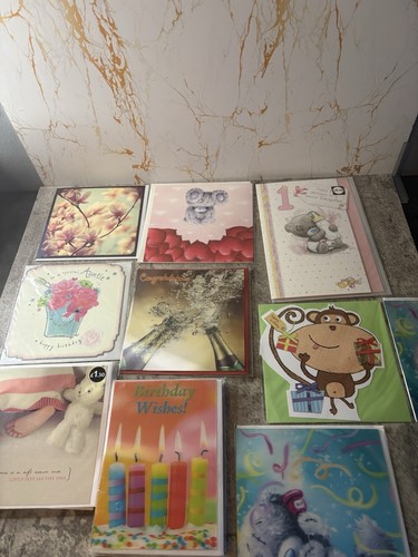 Mixed birthday cards joblot - mixed,