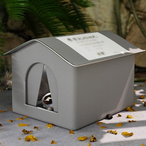 Cat winter insulated house - winter,