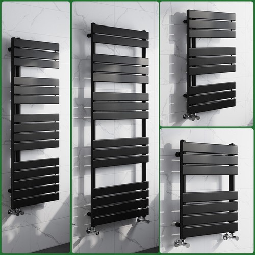 Bathroom flat panel towel rail - bathroom,