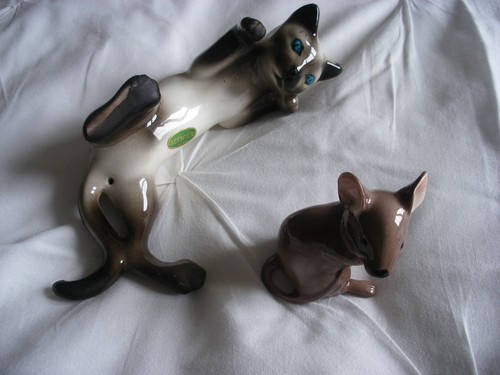 Beswick brandy glass cat - glass, and