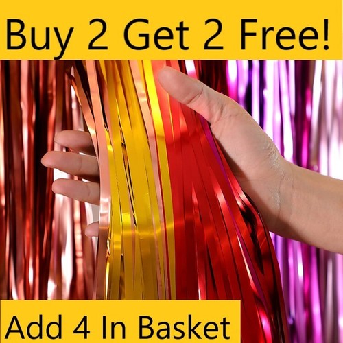 Foil fringe tinsel - 2m-3m,