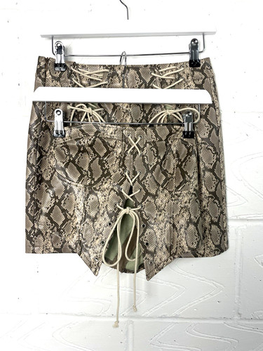 London crew faux - faux, snakeskin