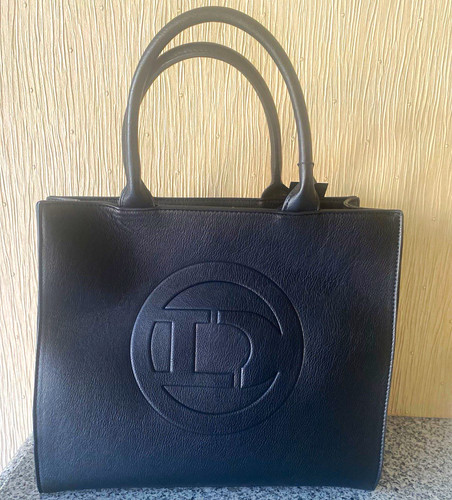 Dune black faux leather tote - dune,