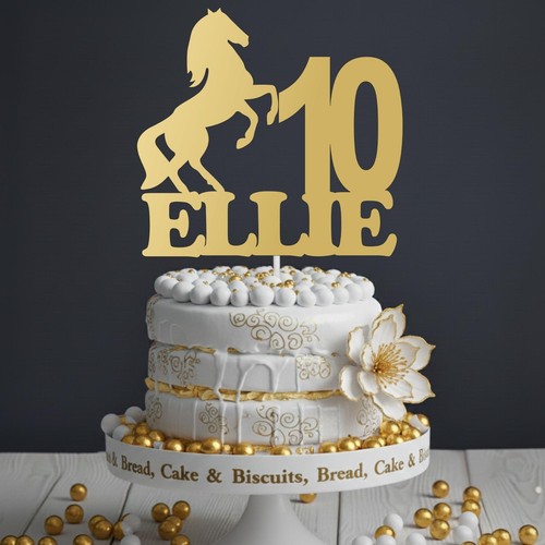 Horse theme acrylic cake - theme,