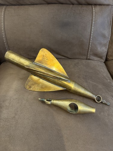 Brass ships antique log cherub - brass,