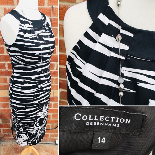 Debenhams size black white - size, 14