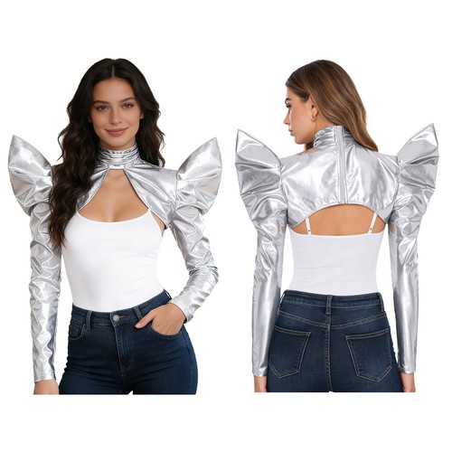 Womens metallic shoulder - uk,