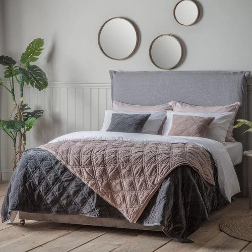 Gallery quilted cotton velvet - cotton,