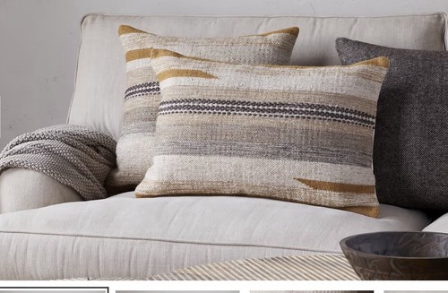 Nkuku aravali wool cushion - aravali,
