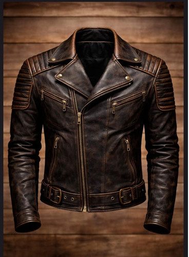 Men vintage brown leather - vintage,