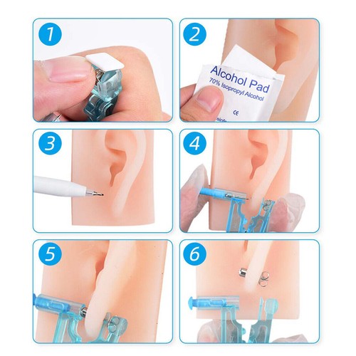 10pcs ear piercing - kit,, self