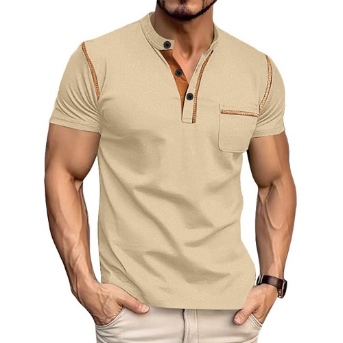 Mens henley shirt short - henley, t-shirt