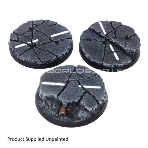 50mm round urban rubble resin - rubble,