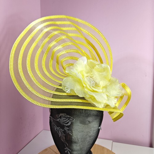 Yellow flower fascinator - flower,