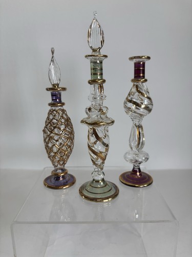 Vintage mini glass perfume - vintage,