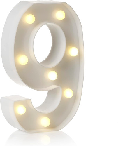 Led light number - light, up