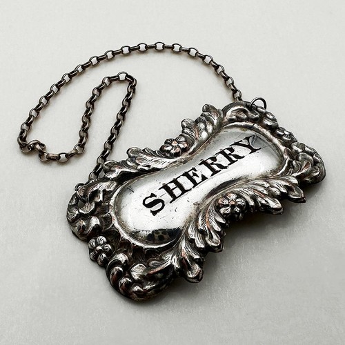 Sherry decanter bottle label - sherry,