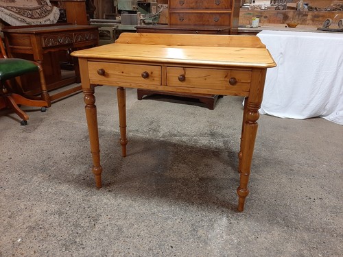 Lovely antique pine desk - antique,