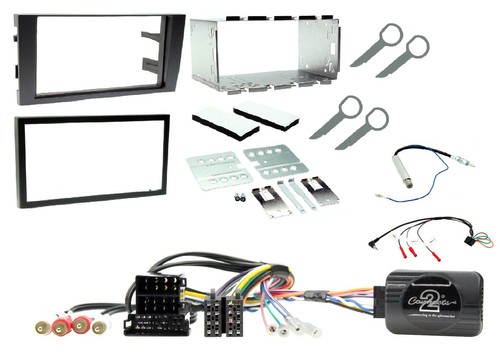 Double din fascia - double, steering
