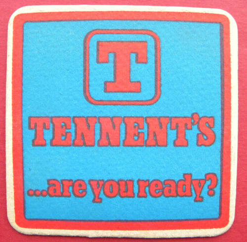 Tennents beer mat - tennents,