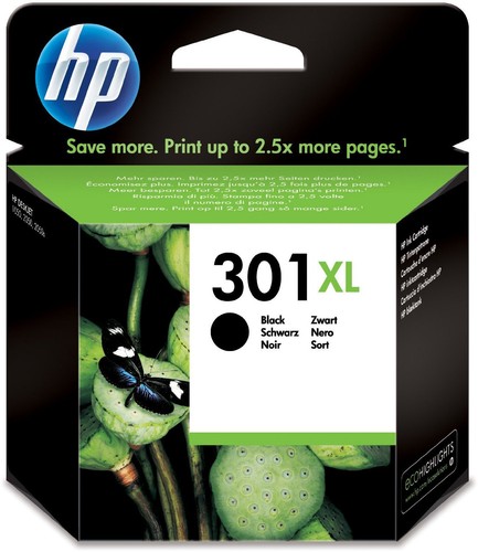 Genuine 301xl black ink - hp,