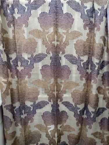 Metres flocked linen fabric - metres,