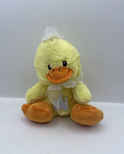 Cute yellow plush duck - plush,