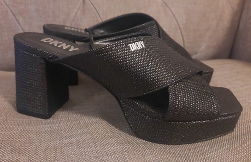 Dkny black open toe - ****,