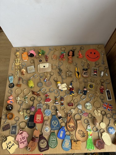 Vintage and modern key chain - modern,