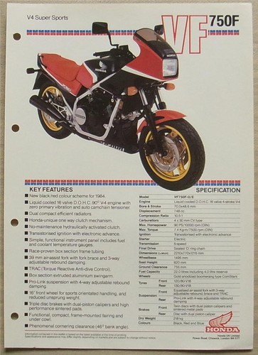 Honda vf750f super sports - honda, v4