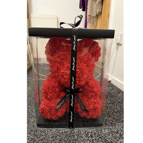 Red rose teddy - red,