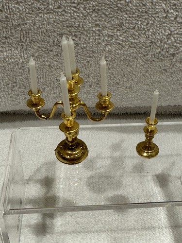 Vintage candelabra candles - candelabra,