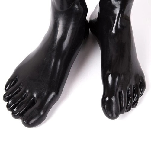 Black latex rubber toe - rubber,