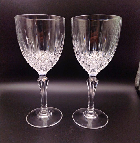 Pair 18cm crystal - of, or