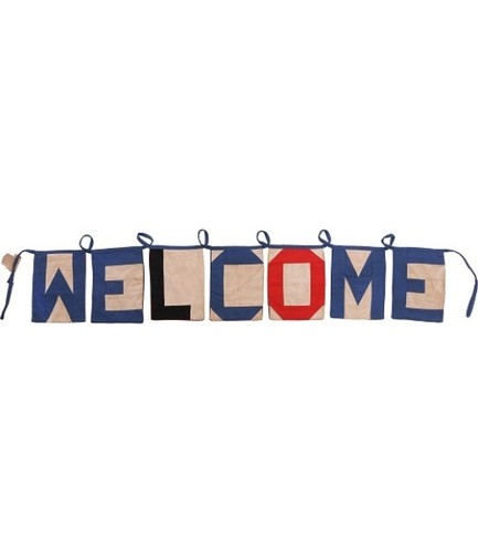 Nautical signal welcome - nautical,