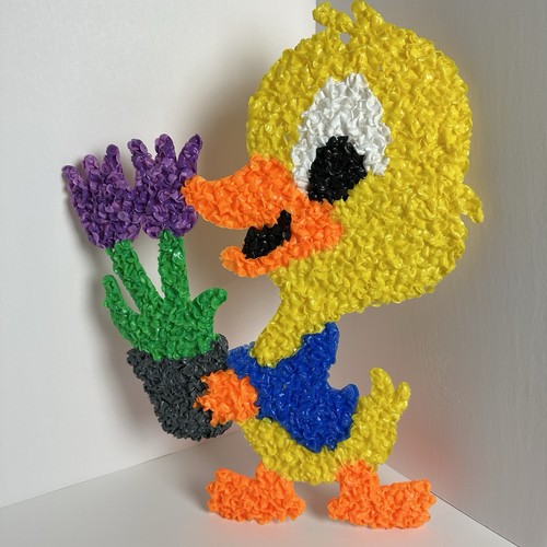 Vintage melted plastic popcorn - vintage,
