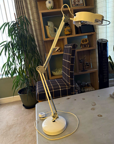 White table magnifying - table, lamp