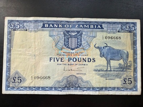 Zambia pounds 1964 banknote - zambia, 5