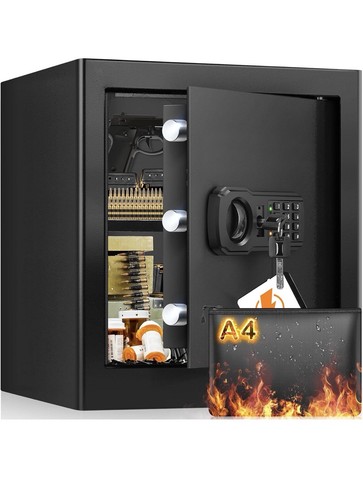 Large fireproof safe box with - large,