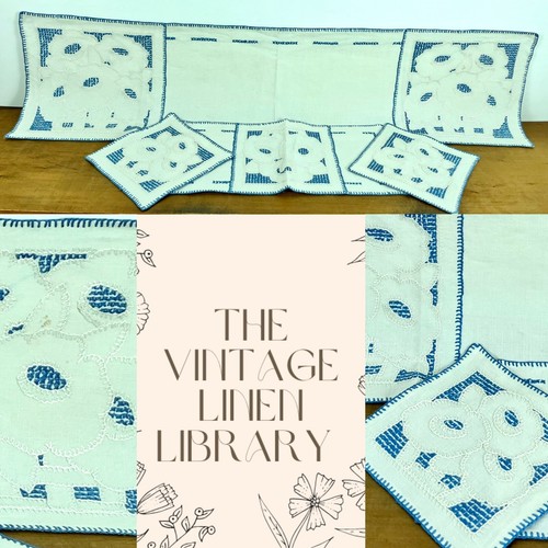 Vintage 40s linen floral - 40s,