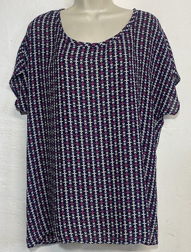 Pleione large blouse - large, blue