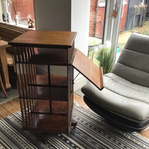 Antique revolving bookcase - antique,