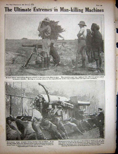 Original old antique print ww1 - print,