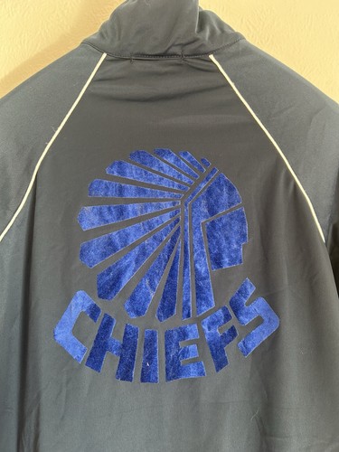 Navy track jacket - , medium