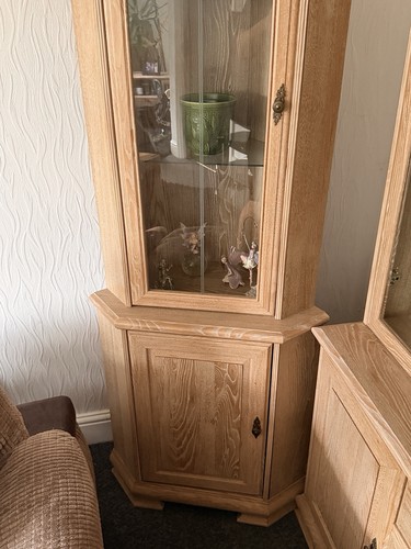 Light oak corner - light, cabinet