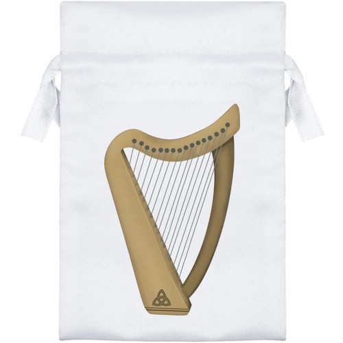 Celtic harp satin drawstring - satin,
